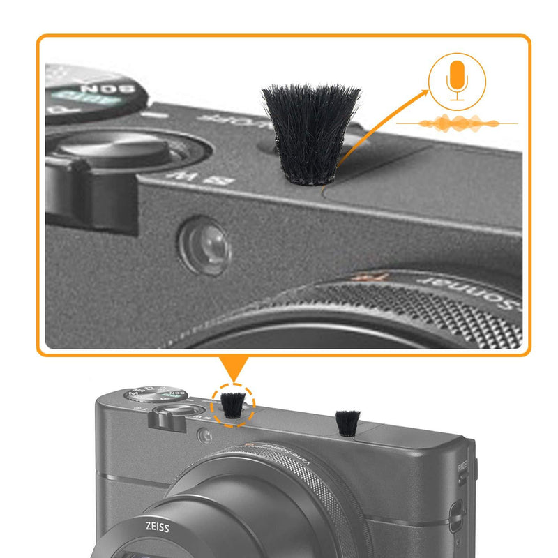 Camera Mic Windscreen, Windshield Wind Muff for DJI Osmo Action Camera,Sony RX1 RX10 RX100 Digital Compact Cameras Wind Cover by SUNMON (10 Pack) Camera Windscreen 0.4/0.6 CM