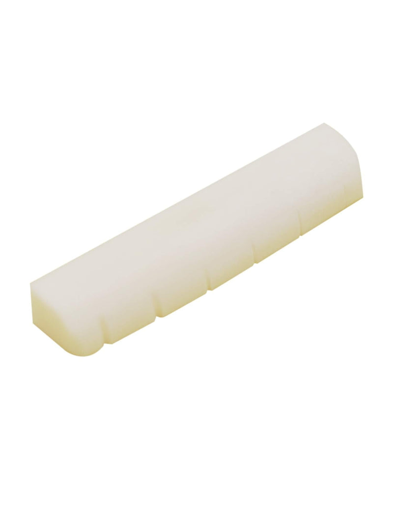 Metallor 6 String Pre-Slotted Bone Guitar Nut Replacement Compatible with SG LP Style Electric Guitar Folk Acoustic Guitar White.(Nut: 42 x 9 x 6mm) 42×9×6mm
