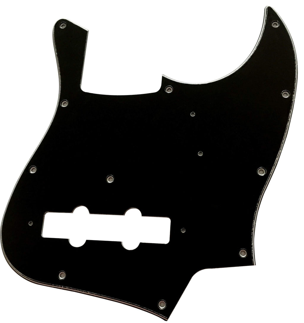 Guitar Parts For Fender Japan Jazz Bass Guitar Pickguard (3 Ply Black) 3 Ply Black
