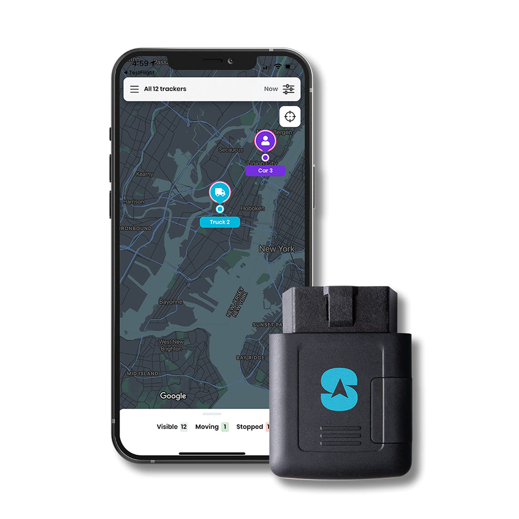 Spytec GPS OBD Vehicle Tracker for Fleet Management, Truck GPS, Commercial Drivers, and Real Time Route Management