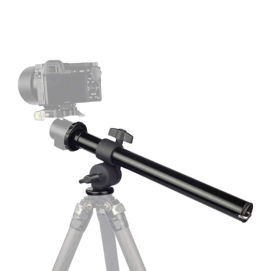 FOTOBETTER Camera Tripod Boom Arm,Rotatable Multi-Angle Tripod Center Column Extension for Studio Outdoor Macro Over Head Shooting,5kg Load Capacity,25mm Tube,32cm Length (BA-25 Tripod Extender)
