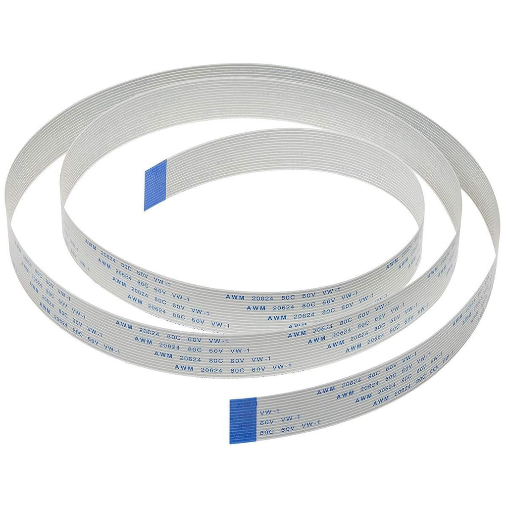 Pi Camera Cable, Arducam Octoprint Octopi Webcam, Monitor 3D Printer, 3.28FT/100CM Long Extension Flex Ribbon Cable for Raspberry Pi 3.28ft, white
