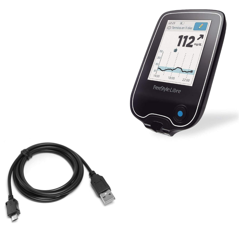 Cable for Freestyle Libre Reader (Cable by BoxWave) - DirectSync Cable, Durable Charge and Sync Cable for Freestyle Libre Reader