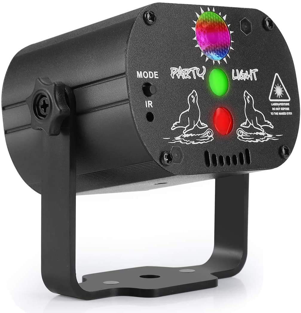 [AUSTRALIA] - USB Party Lights Show DJ Disco Ball Strobe Light,Projector Light Remote Control, Sound Activated Multi-effects Pattern Stage Beam Lights for Bar Halloween Christmas 