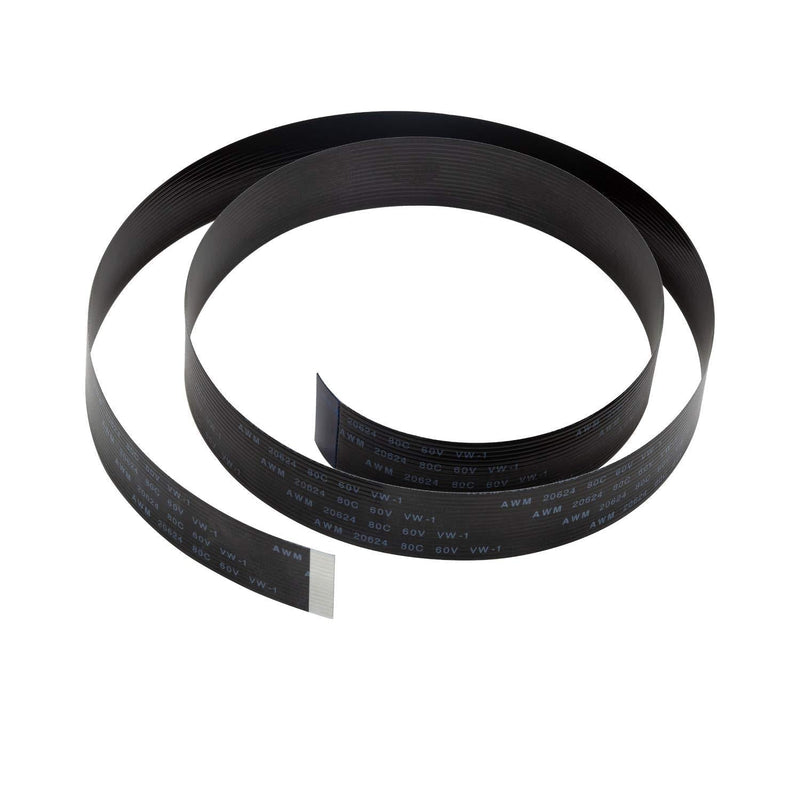 Pi Camera Cable, Arducam Octoprint Octopi Webcam, Monitor 3D Printer, 2FT/60CM Long Extension Flex Ribbon Cable for Raspberry Pi, Black 2ft, black