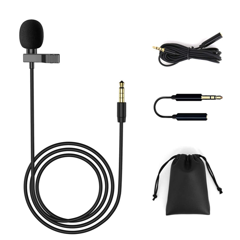 [AUSTRALIA] - Lavalier Lapel Microphone, Omnidirectional Mic Compatible with Desktop PC Computer, Mac, Smartphone, iPhone, GoPro, DSLR, Camcorder for Podcast, YouTube, Vlogging, and DJs Lavalier Lapel Microphone111 BDFNL-1 