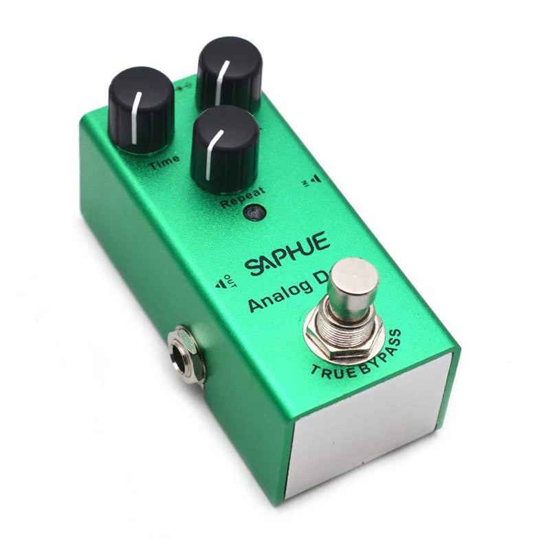 [AUSTRALIA] - SAPHUE Analog Delay Guitar Effects Pedal Effect Pedals Time/Mix/Repeat Knob with Steel Metal Shell Mini Single Type Dc 9V with True Bypass Switch for Multi Electric Guitar Kit 