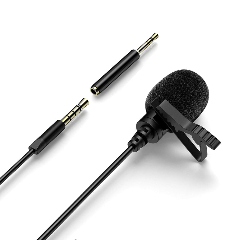 [AUSTRALIA] - Lavalier Microphone for Android iPhone,Omnidirectional Lapel Microphone Kit for Audio Video Recording, Easy Clip-on Wired Mic for YouTube Interview Ipad Camera Camcorder (3.5mm Jack（9.84feet）) 