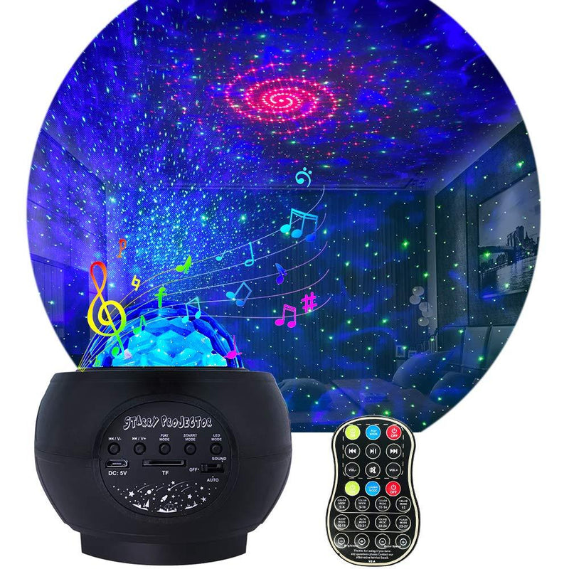 [AUSTRALIA] - Star Projector Night Light for Kids, Adjustable galaxy Projector with 27 Lighting Modes with Remote control&Bluetooth Music Speaker Ocean Wave stars lights for ceiling As Party Wedding Birthday Gifts 