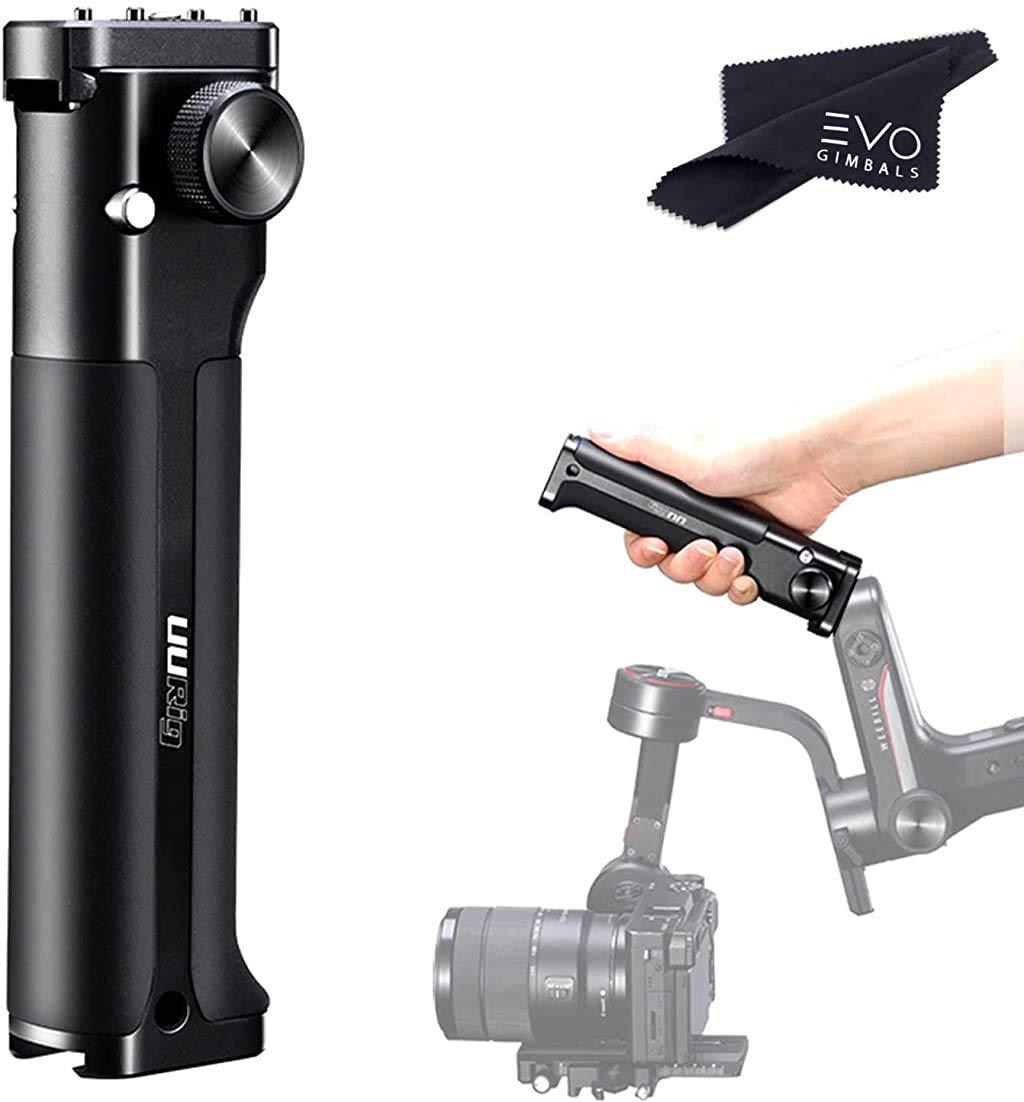 DH14 Weebill S Handle with Dual Mount Quick Release Lock, Cold Shoe and 1/4”-20 Accessory Mounting Threads | Designed for Zhiyun Weebill-S and Weebill LAB DH14 Hand Grip