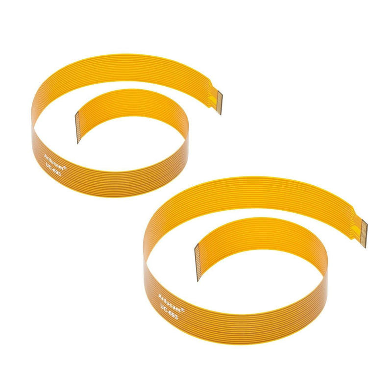 Arducam for Raspberry Pi Zero Camera Cable Set, 2 Pack 11.8" (30cm) Ribbon Flex Extension Cables for Pi Zero&W 2 pack 11.8inch