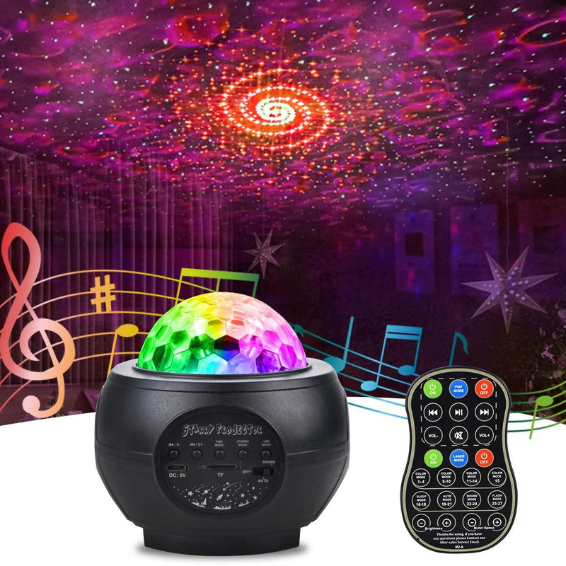 [AUSTRALIA] - Nebula Galaxy Projector Bedroom Starlight MUACL Kids Ocean Wave Projector Light with Remote Control & Bluetooth Music Speaker LED Starry Sky Lamp for Birthday Party Wedding Anniversary Decor 