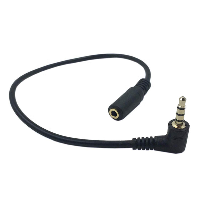 [AUSTRALIA] - 3.5mm TRS to TRRS Gold Contacts Adapter, Replacement Microphone Balanced Audio Adapter Cable for iPhone and Android Smart Phone Tablets Camera Video Recording (Small) 