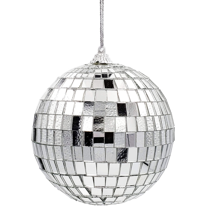 [AUSTRALIA] - Mirror Ball With Attached String For Hanging Ring, Reflects Light, Party Favor, 8" 