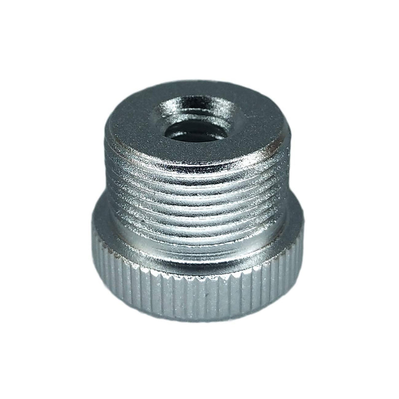 5/8''-27 Male to 1/4''-20 Female Mic Screw Adapter for use with mic Stands with 1/4''-20 Threads (Silver) Silver
