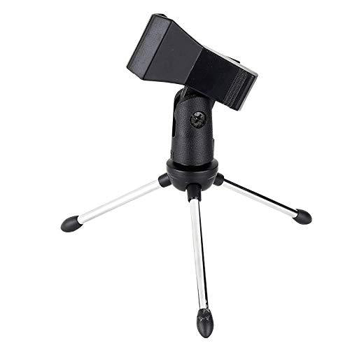 [AUSTRALIA] - Desktop Microphone Stand Holder Foldable Tripod for Podcasts,Online Chat,Conferences,Lectures,meetings,and More(Height 5.5'') 