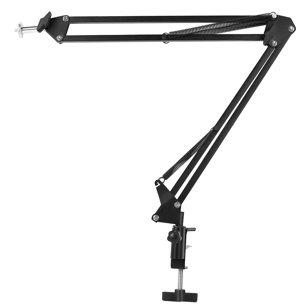 [AUSTRALIA] - GANNI Microphone Arm Stand, Adjustable Suspension Flexible Boom Scissor Mic Stand with 3/8" to 5/8" Screw Adapter, Heavy Duty Clamp Compatible with Blue Yeti Nano Snowball Ice and Other Mics 