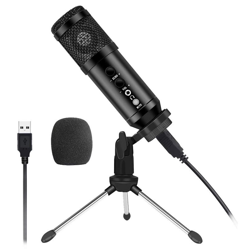[AUSTRALIA] - USB Microphone for Computer, Condenser Microphone Plug &Play Desktop Podcast Microphone for Gaming Recording Streaming Videos Chatting Skype YouTube, Compatible with Windows/Mac 