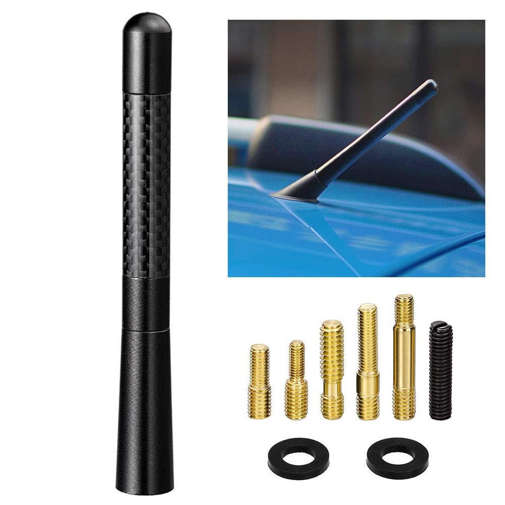 Bingfu Vehicle Roof Mount Antenna Mast 4.7 inch Carbon Fiber Car Antenna Replacement for Jeep Grand Cherokee Patriot Compass Liberty Cherokee Renegade Dodge Journey Avenger Nitro Dart Durango