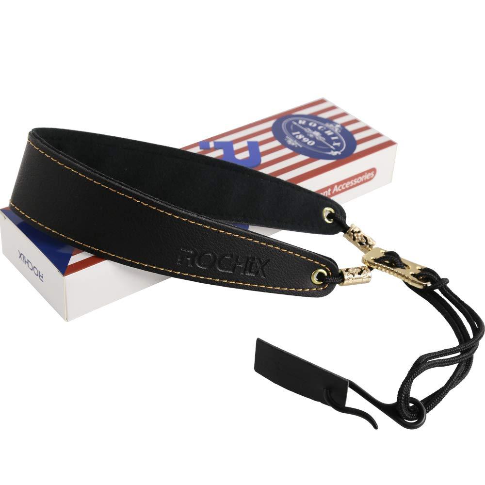 Rochix Clarinet Black Neck Strap,Oboe Neck Strap,Super fiber,Zinc Alloy Hook,Musical Instruments Accessories Parts