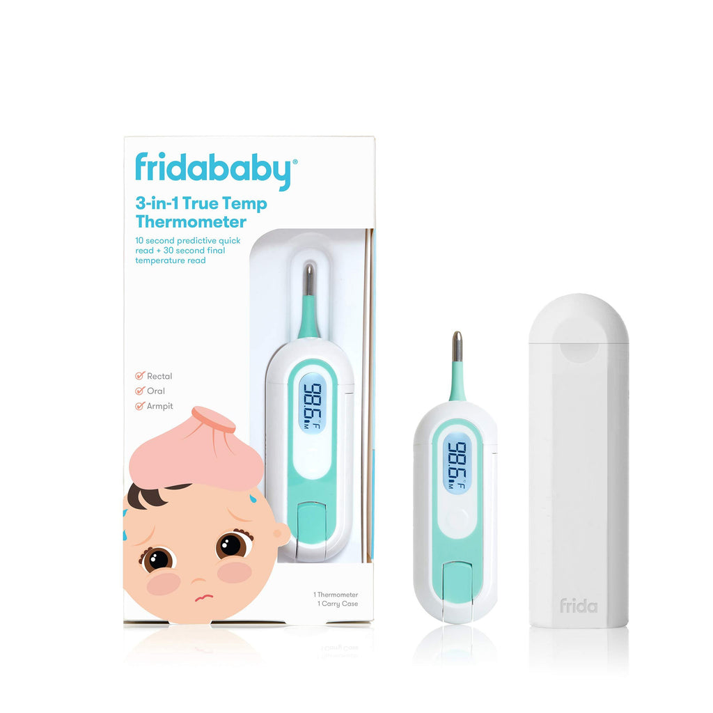 FridaBaby 3-in-1 True Temp Digital Thermometer for Fevers, Babies & Kids (Rectal, Underarm + Oral)
