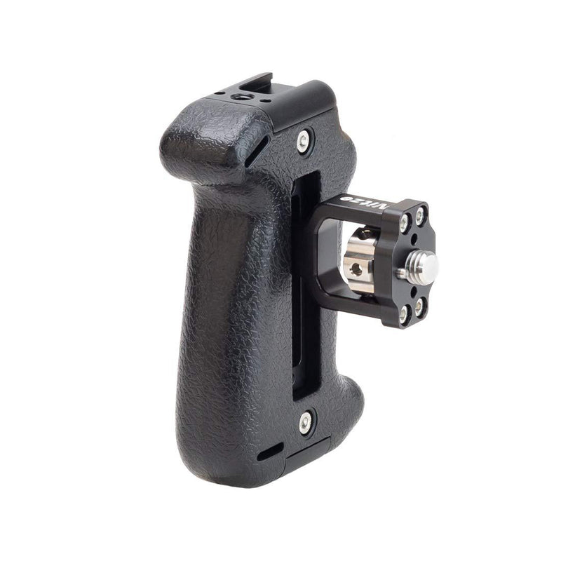 Nitze Adjustable Plastic Side Handle Grip Universal Camera Cage Handle with 3/8’’ Locating Pin and Cold Shoe Mount for Camera Cage Shoulder Mount Support - PA22-G3/8
