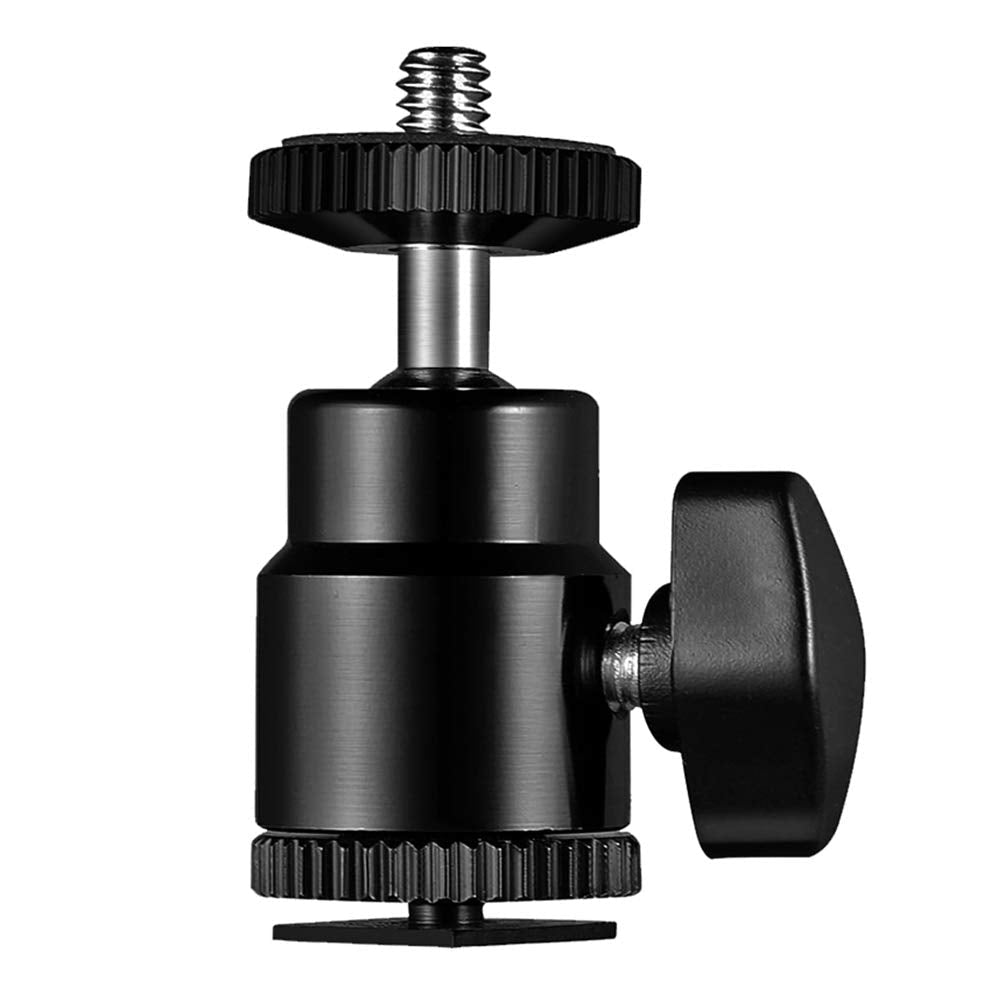 SLOW DOLPHIN Camera Hot Shoe Mount 1/4" with 1/4" Screw Adapter for Cameras Camcorders Smartphone Microphone Gopro LED Video Light Video Monitor Tripod Monopod