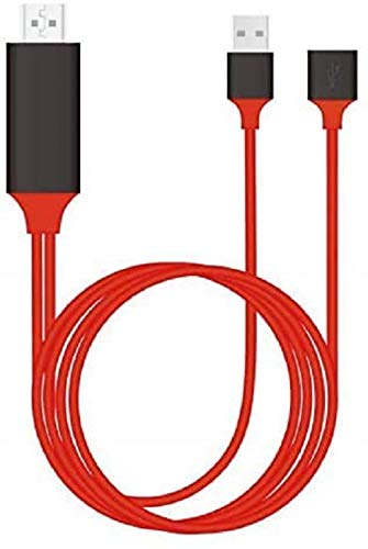 HDMI Cable for Phone to TV, HDMI Cable Compatible with All iPhone iPad Android Phones to TV Digital AV Adapter 1080P for iPhone & Android Phones Series