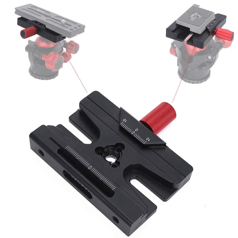 iShoot Adapter Clamp Compatible with Manfrotto Gitzo Quick Release Plate of Arca-Swiss Fit 200PL 410PL& ARCA Fit Tripod Head Gitzo GH 1780 2780 3780 Manfrotto MH 490 492 494 496 498 054 055 057 MHXPRO