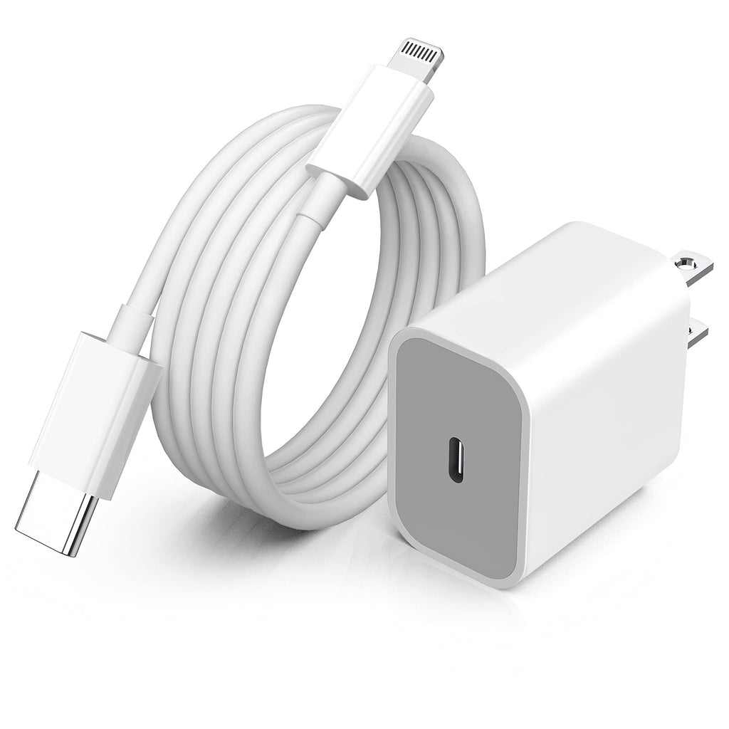 iPhone Fast Charger Cable【Apple MFi Certified】20W PD USB C Wall Charger Type C Power Adapter Lightning Cable Fasting Charging Plug Compatible with iPhone 12/12 Pro/11/XS/Max/XR/X/8 Plus/SE 2020, iPad