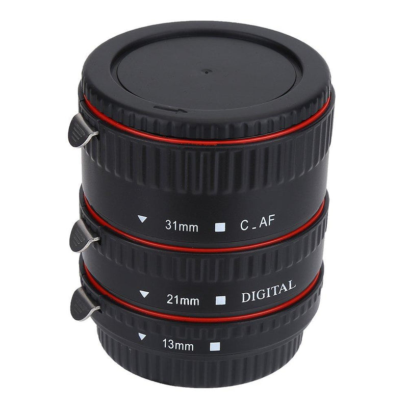 DAUERHAFT Auto Focusing Lens Adapter, Macro Extension Tube, Lightweight Sturdy Durable Camera Accessory, for Canon EOS EF Moun and Photography Lovers,