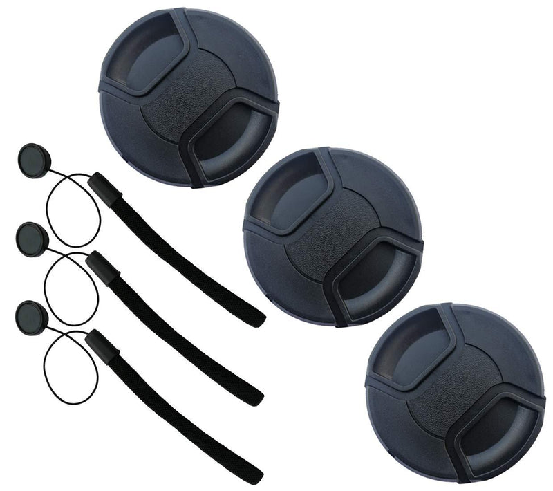 43mm Lens Cap Compatible with Canon EF-M 28mm f/3.5 is STM Fujinon XF 35mm f/2 RWR Olympus ZUIKO Digital 25mm f/2.8[3 Pack]
