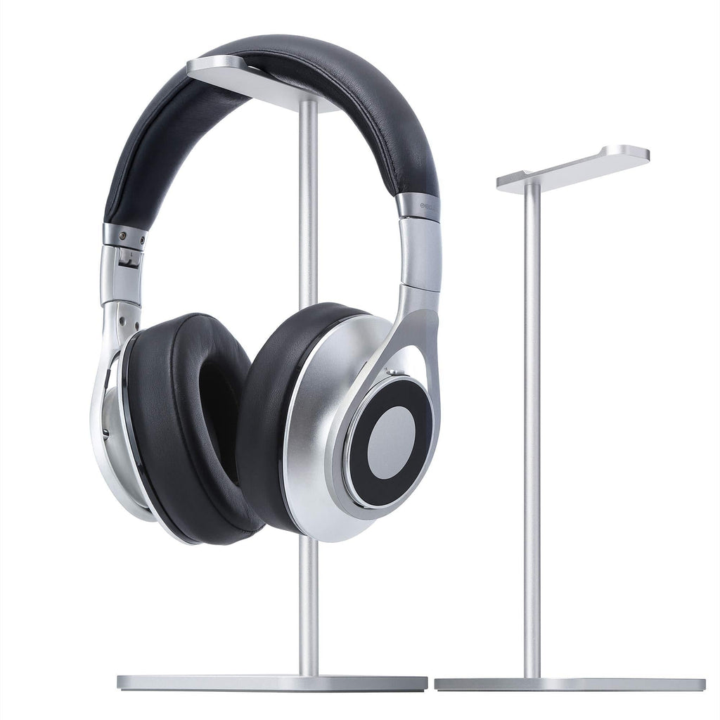 MHQJRH Aluminum Headphone Stand Headset Holder for Sennheiser, Sony, Bose, Beats,AKG, Razer Headphone Display Stand (Silver) Silver