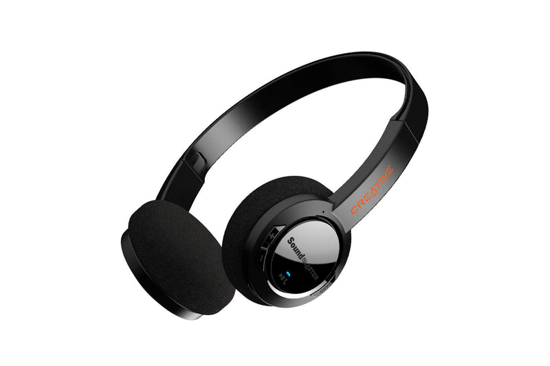 Sound Blaster JAM V2 On-Ear Lightweight Bluetooth 5.0 Wireless Headphones with USB-C, aptX Low Latency, aptX HD, Multipoint Connectivity, Voice Detection and Noise Reduction, 22 Hours Battery Life Bluetooth 5.0 USB-C