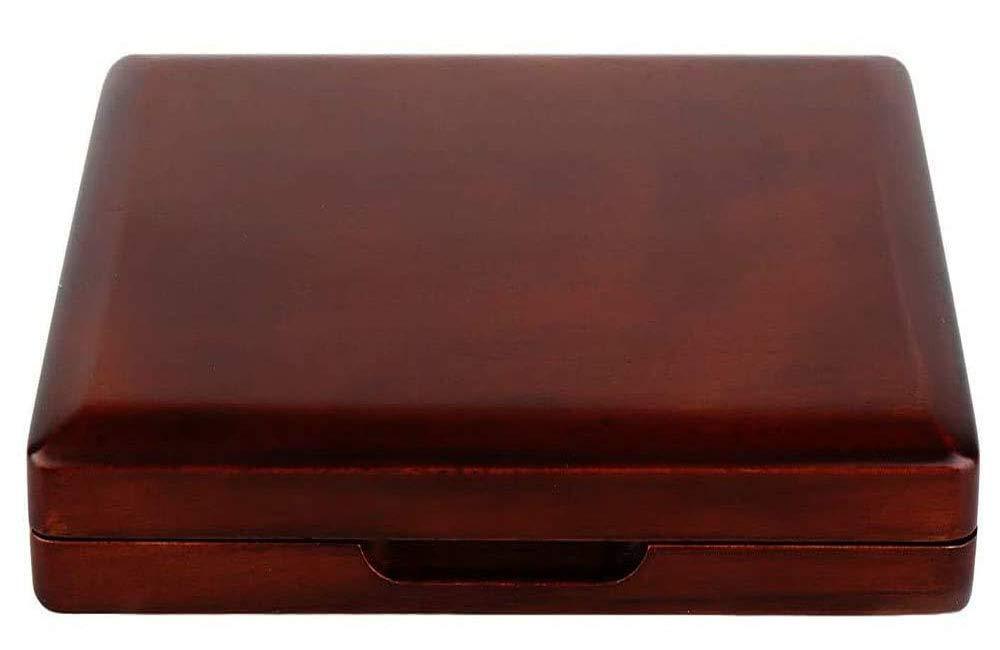 Jiayouy Maroon Oboe Reed Case Storage Holds 6 Oboe Reeds Flannel Mats Inside