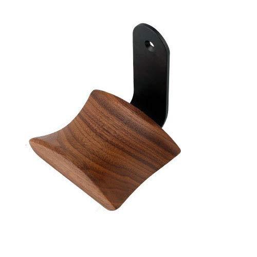 Wall Mount Headphone Hanger Headset Stand Hook Walnut Wood Headphone Holder Rack Hook Desk Tabletop Wall Mount Tape Under-Desk Headphone Hanger Holder for Audio,Studio & Gaming Headphones L shape