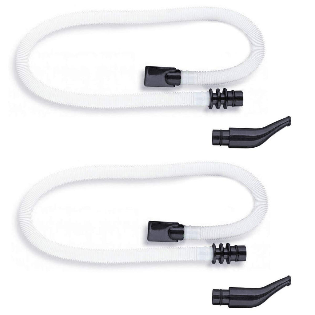 Jiayouy 2 Sets Melodica Mouthpieces Tube Set 21"/ 53cm Long Flexible Plastic Melodica Pianica Tube Mouthpiece Replacement Parts Instrument Accessory