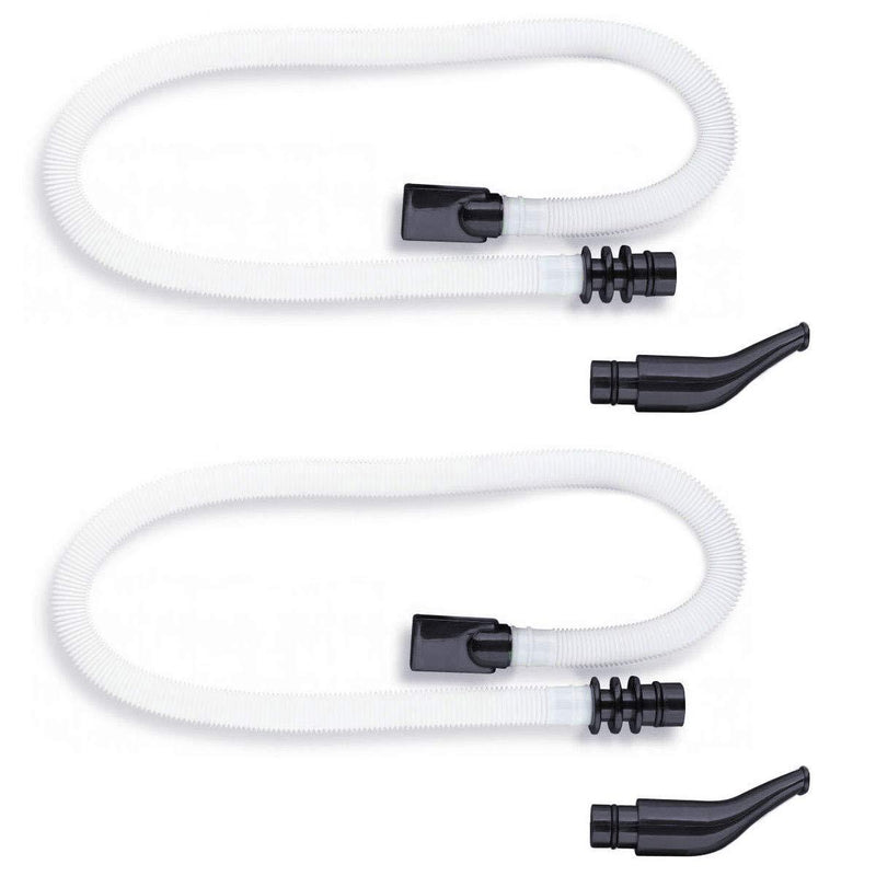 Jiayouy 2 Sets Melodica Mouthpieces Tube Set 21"/ 53cm Long Flexible Plastic Melodica Pianica Tube Mouthpiece Replacement Parts Instrument Accessory