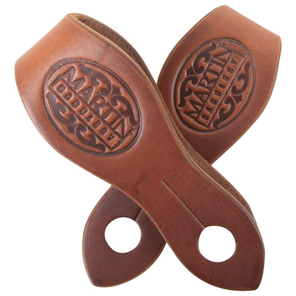 Martin Saddlery Medium Chestnut Skirting Leather Slobber Straps