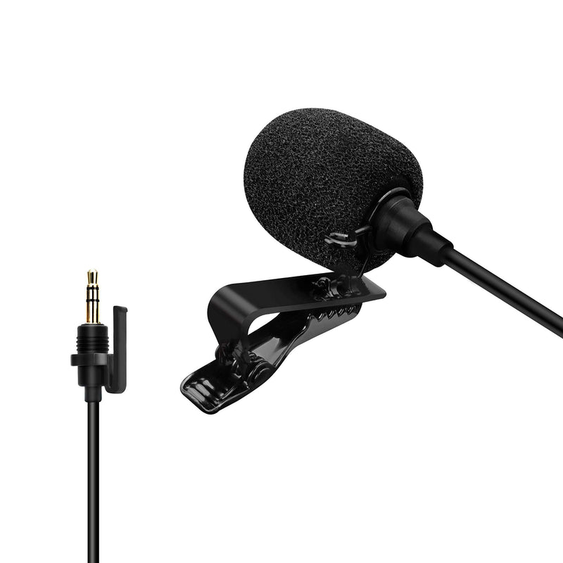 Comica CVM-SM-O1 Professional Lavalier Lapel Microphone, Omnidirectional 3.5mm TRS Clip-on Condenser Mic Compatible with DSLR Camera, Comica BoomX-D, Sennheiser, and Other Wireless Transmitter(3.94ft)