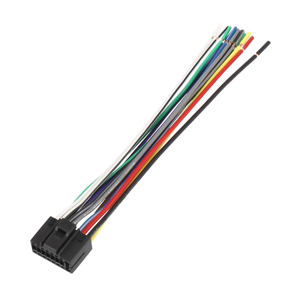 X AUTOHAUX Car Stereo CD Player Wiring Harness Wire Radio Adapter Install Plug for Kenwood