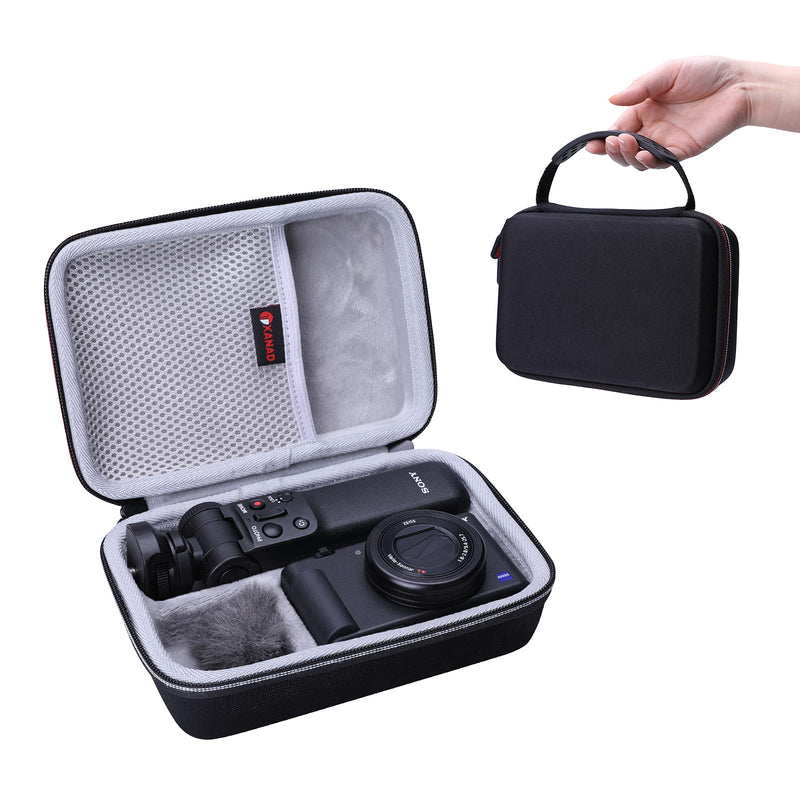 XANAD Hard Case for Sony ZV-1 Camera with Vlogger Accessory Kit Tripod (GP-VPT2 BT) and Microphone - Travel Protective Carrying Storage Bag