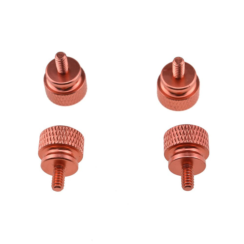 Hahiyo Anodized Aluminum Thumbscrews 6#-32 Thread Size Large Knurled Head Cage Mounts Hand Tighten Easy to Grip and Turn Not Damage Inside Sturdy for Computer Case PCI Slot Motherboard Orange 10pcs 6#-32-Orange-10Pieces
