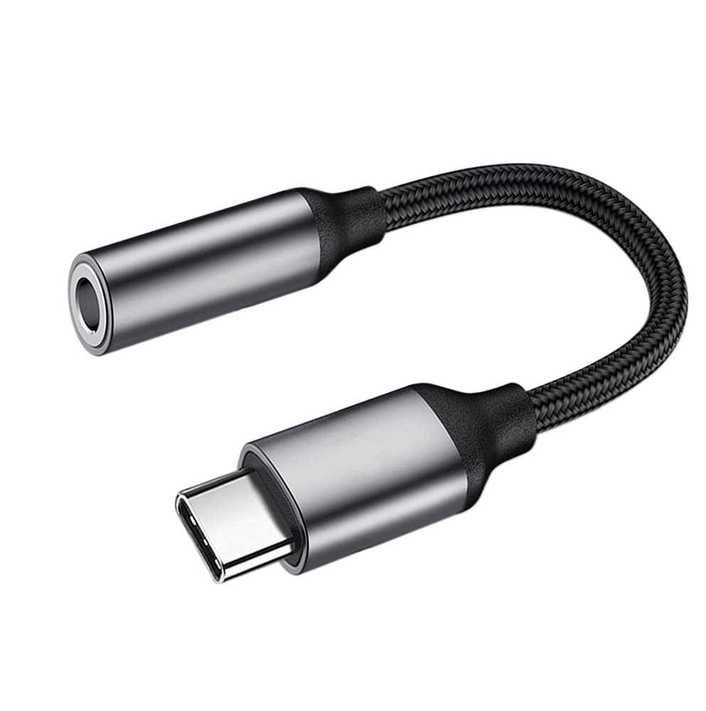 Eanetf USB C to 3.5mm Audio Adapter Type C Female Headphone Jack Adapter Hi-Res DAC Cable for Samsung S21 Note 20 Ultra S20 FE Sony XZ2 XZ3 Google Pixel 5 4 3XL