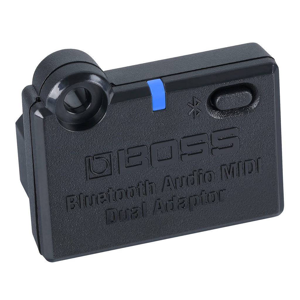 BOSS Bluetooth Audio MIDI Adaptor BT-DUAL Brings Bluetooth Audio and MIDI Capabilities to CUBE Street II CUBE-ST2 Amplifier and Other Compatible BOSS Products
