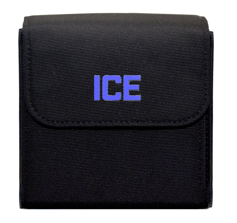 ICE 5 Pocket Filter Storage/Travel Wallet/Case w Carabiner, Wrist Strap & Belt Loop Holds up to 112mm Filters