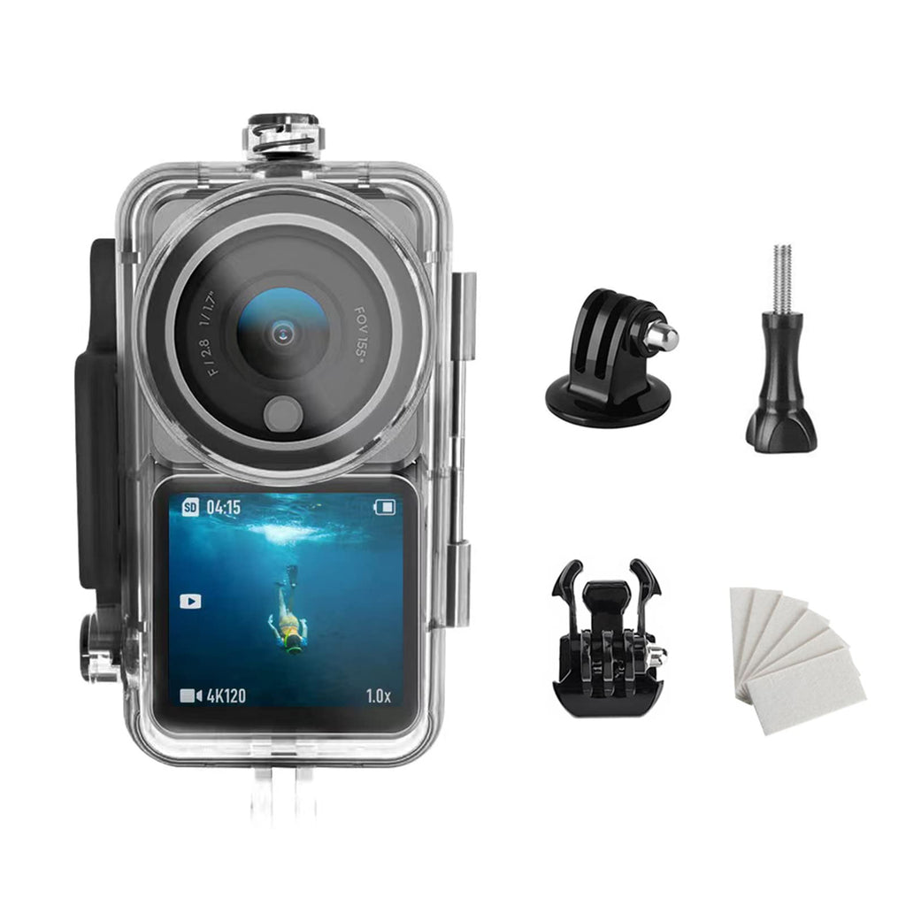 Housing Case for DJI Action 2 Power Combo or Dual-Screen Combo Camera Waterproof Case 147Ft Diving Housing Protective Shell Case