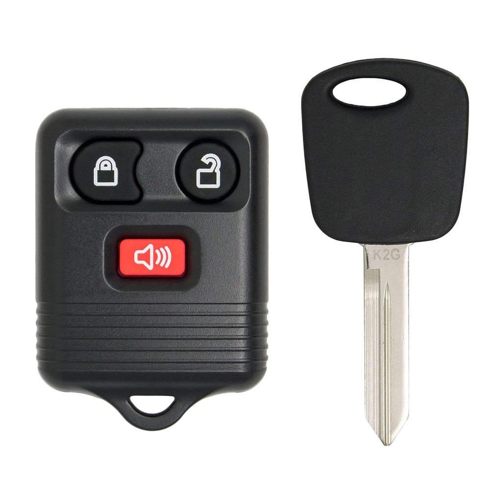 Keyless2Go Replacement for Keyless Entry Car Key Fob Vehicles That Use 3 Button CWTWB1U331, with New Uncut Transponder Ignition Car Key H72 1 pack