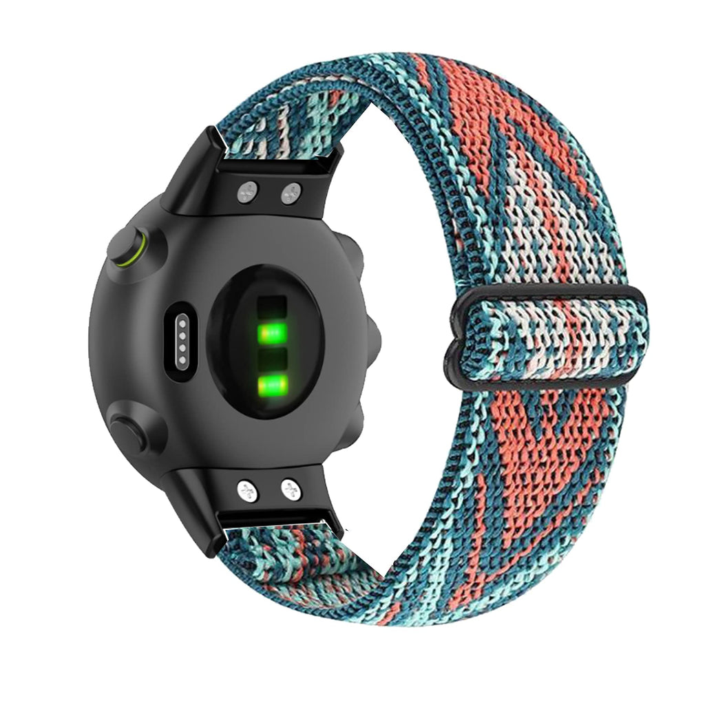 Band Compatible with Garmin Forerunner 45/45s， Ethnic Pattern Watch Band Wristband Loop Adjustable Embroidery Strap Replacement for Forerunner 45/45s (Green Arrow 1) (Green Arrow 1) Green Arrow 1