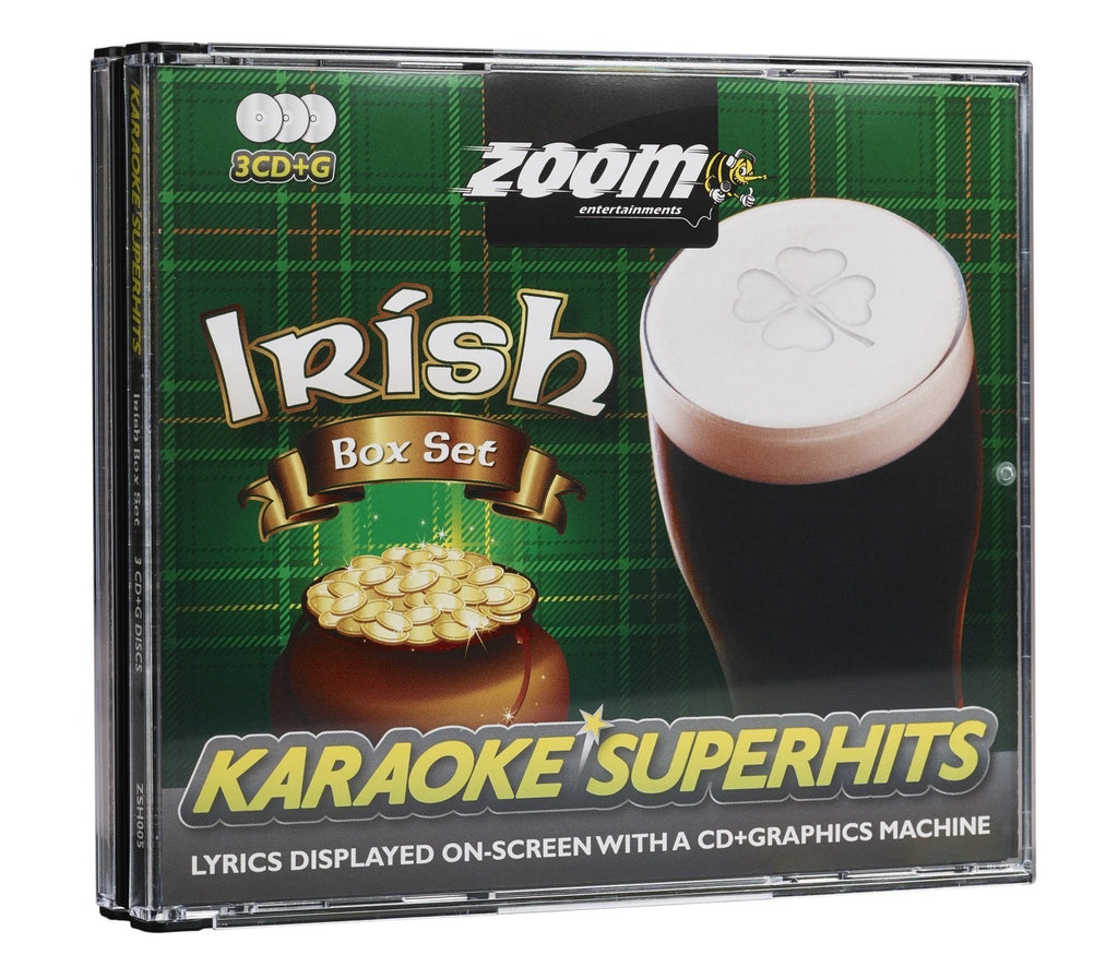 Zoom Karaoke CD+G - Irish Superhits - Triple CD+G Karaoke Pack